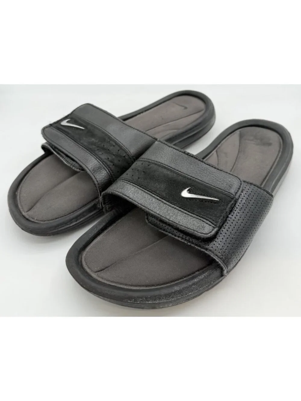 B6 Nike Comfort Slide Men's Size 10 Sports Sandals Black Anthracite 360884-001
